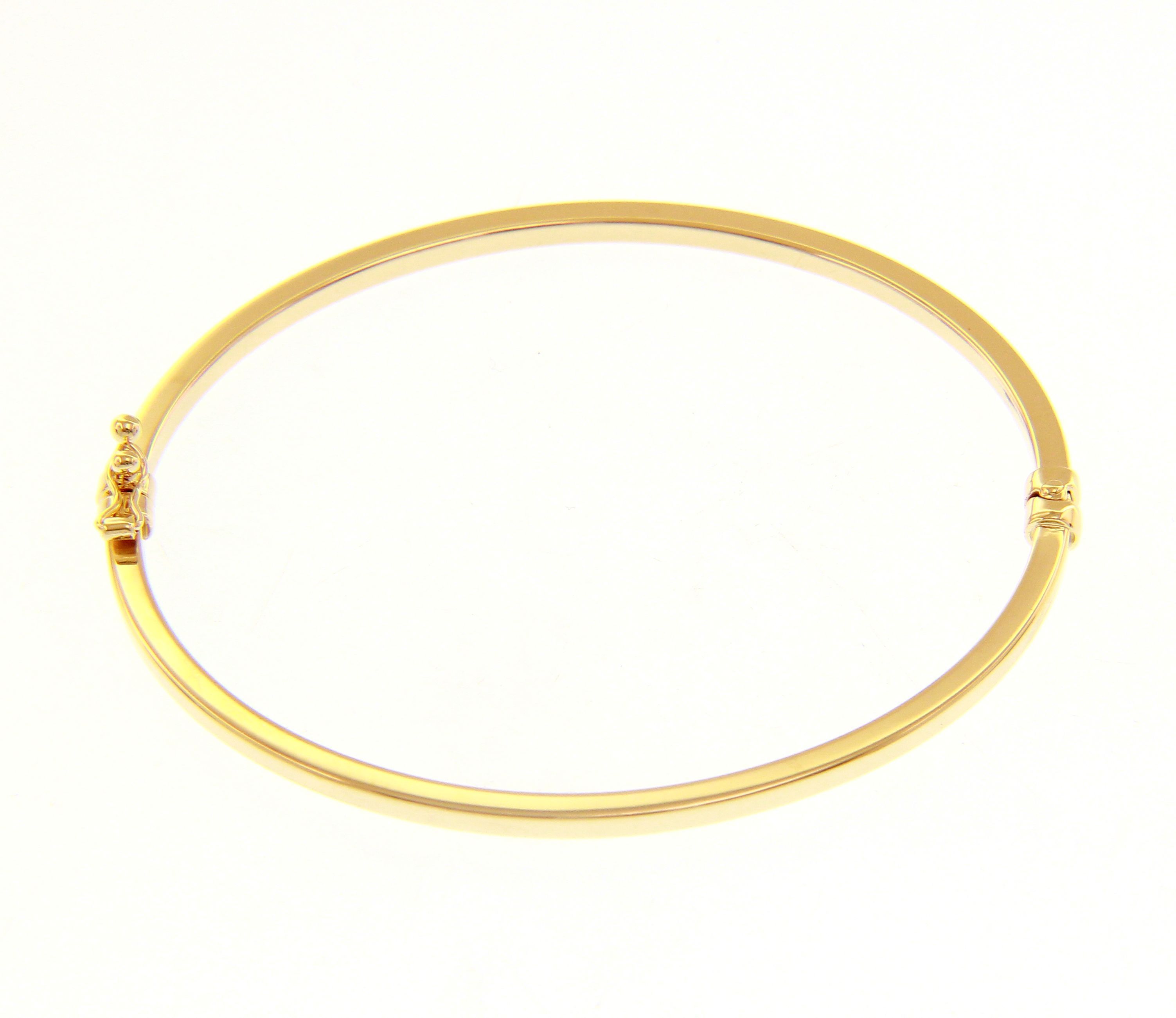 Rose gold oval bracelet with clasp k14 (code S219994)